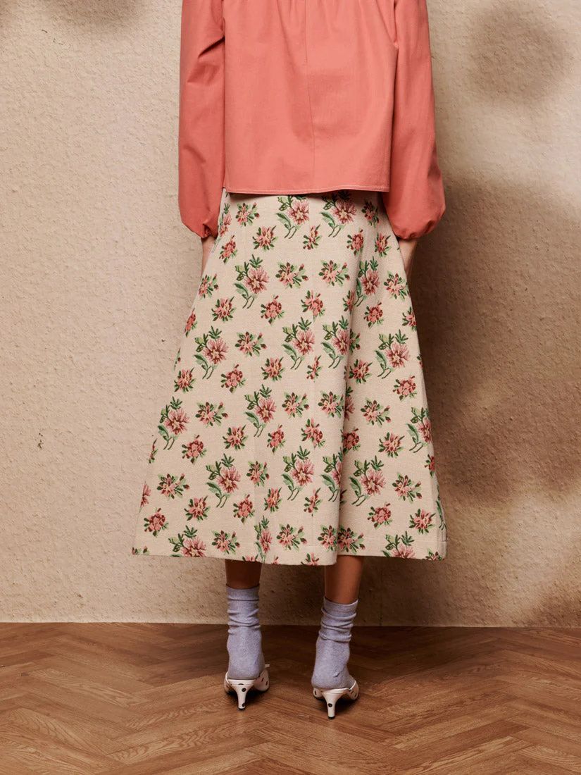Ember Tapestry Midi Skirt - Image 3