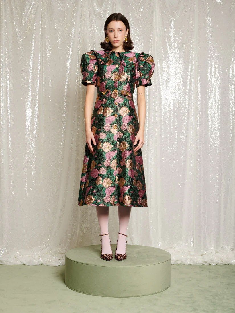 Enchanted Jacquard Midi Dress - Image 2