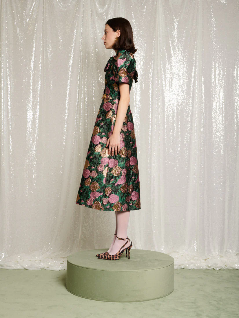 Enchanted Jacquard Midi Dress - Image 3
