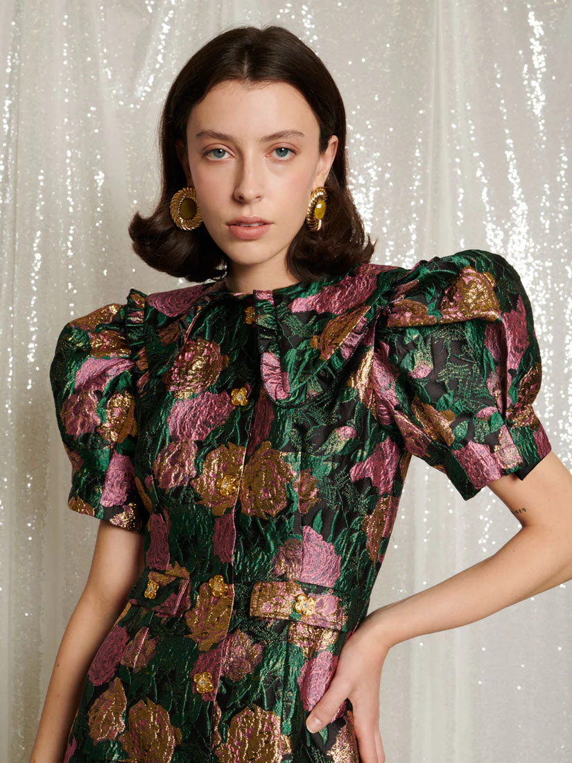 Enchanted Jacquard Midi Dress - Image 5