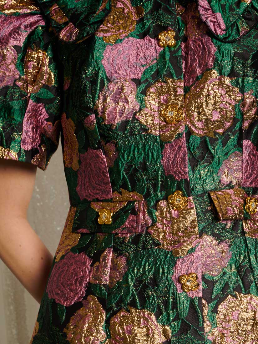 Enchanted Jacquard Midi Dress - Image 6