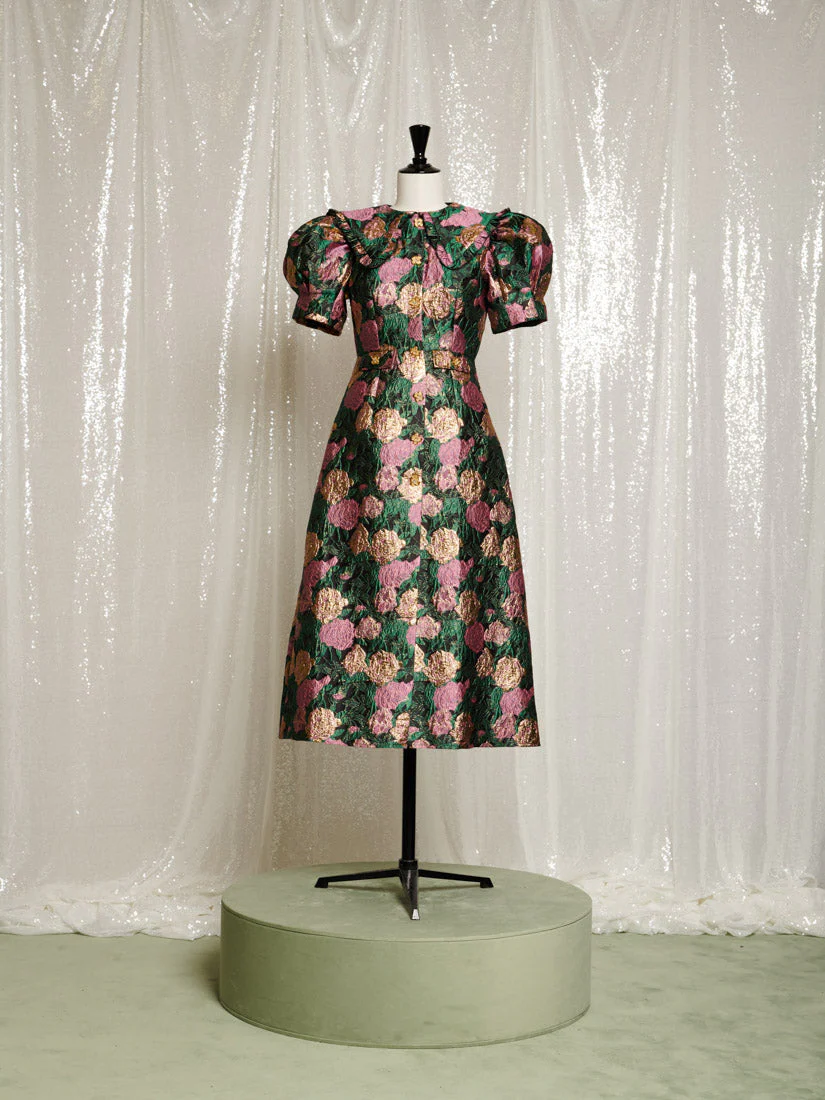 Enchanted Jacquard Midi Dress - Image 7