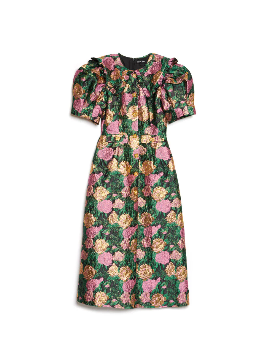 Enchanted Jacquard Midi Dress - Image 8