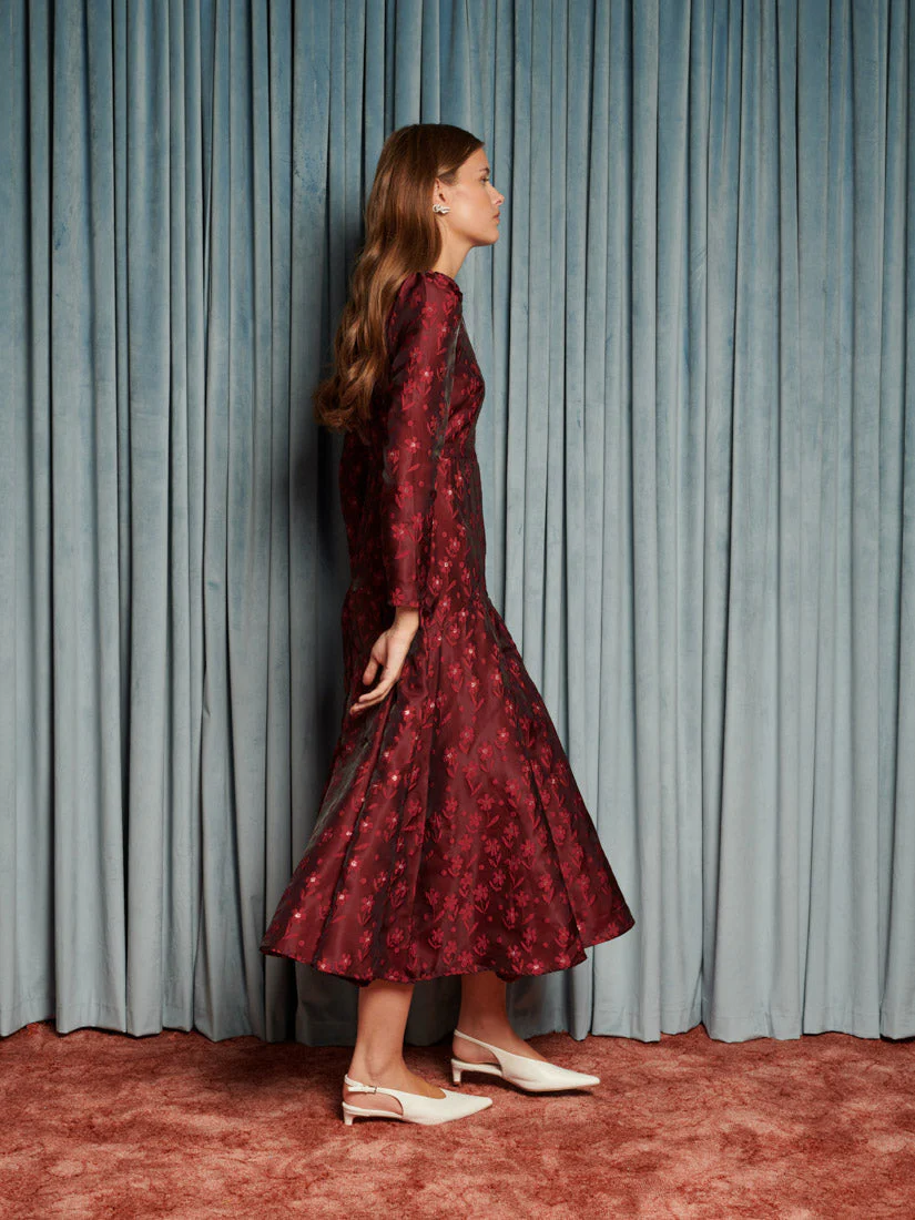 Fade Floral Midi Dress - Image 2