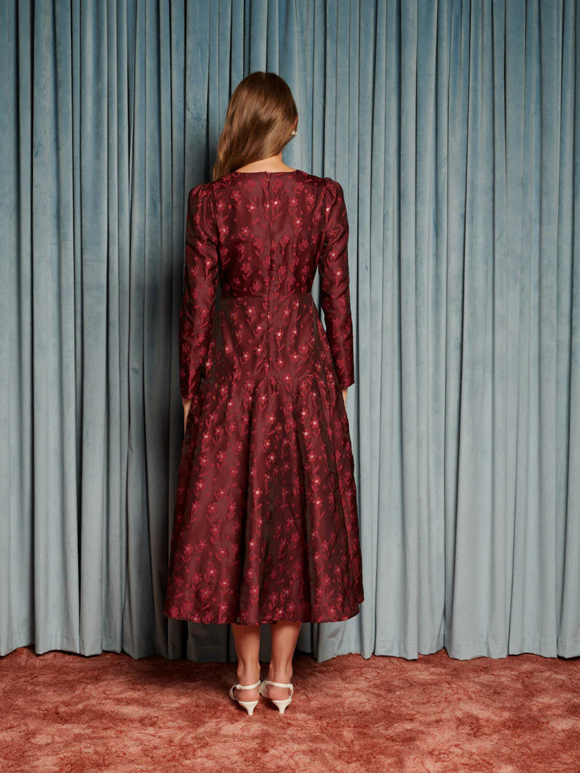Fade Floral Midi Dress - Image 3
