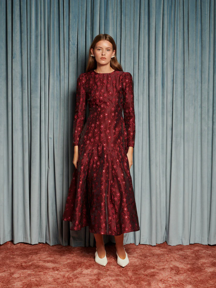 Fade Floral Midi Dress - Image 4