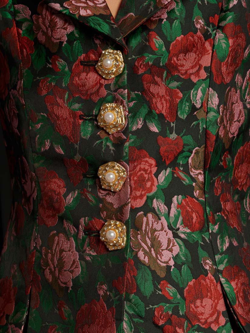 Fantasy Jacquard Cropped Blazer - Image 6