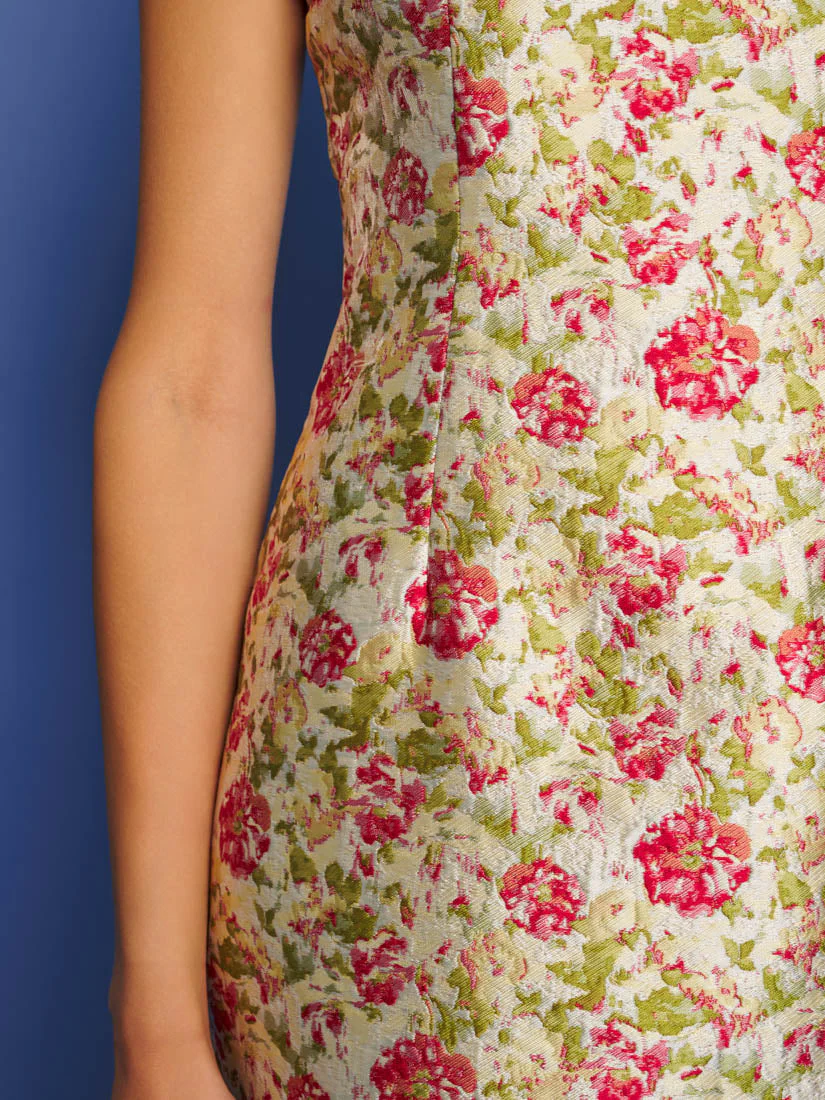 <b>DREAM</b> Forest Echo Jacquard Midi Dress - Image 6
