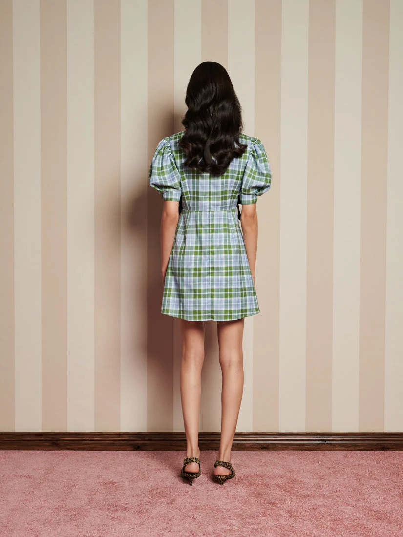 Foyer Check Mini Dress - Image 3