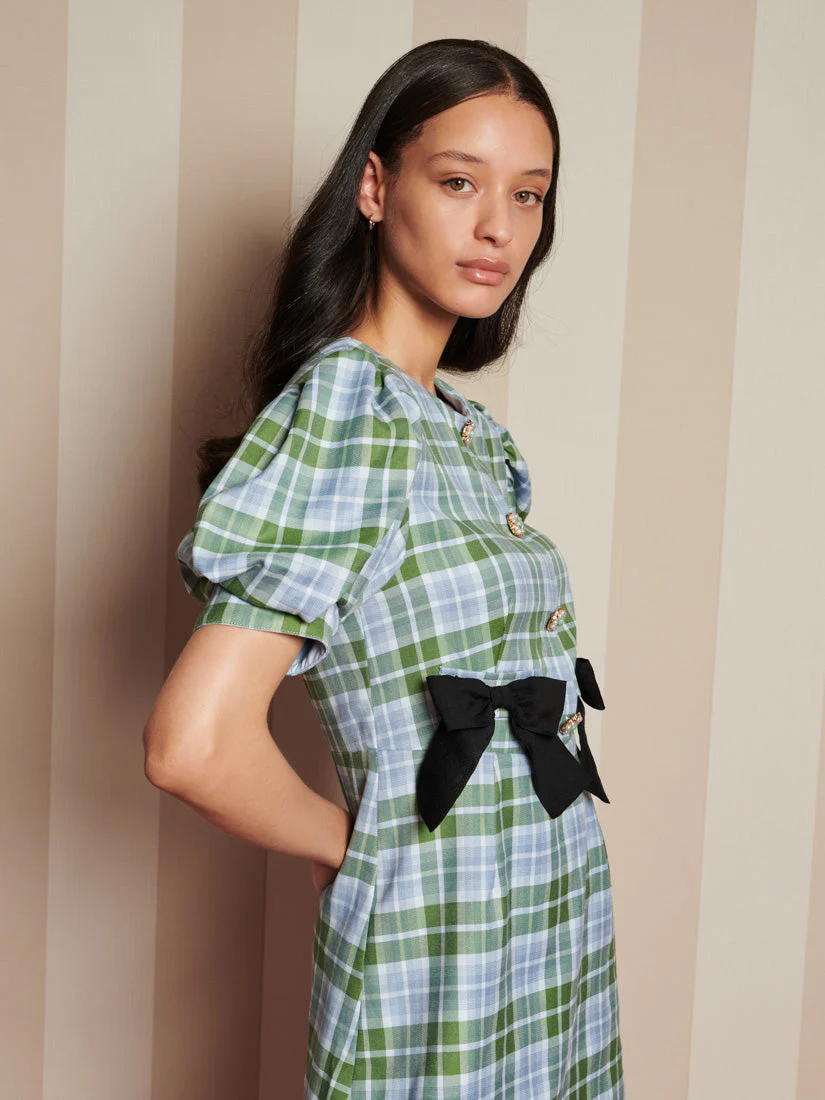 Foyer Check Mini Dress - Image 5