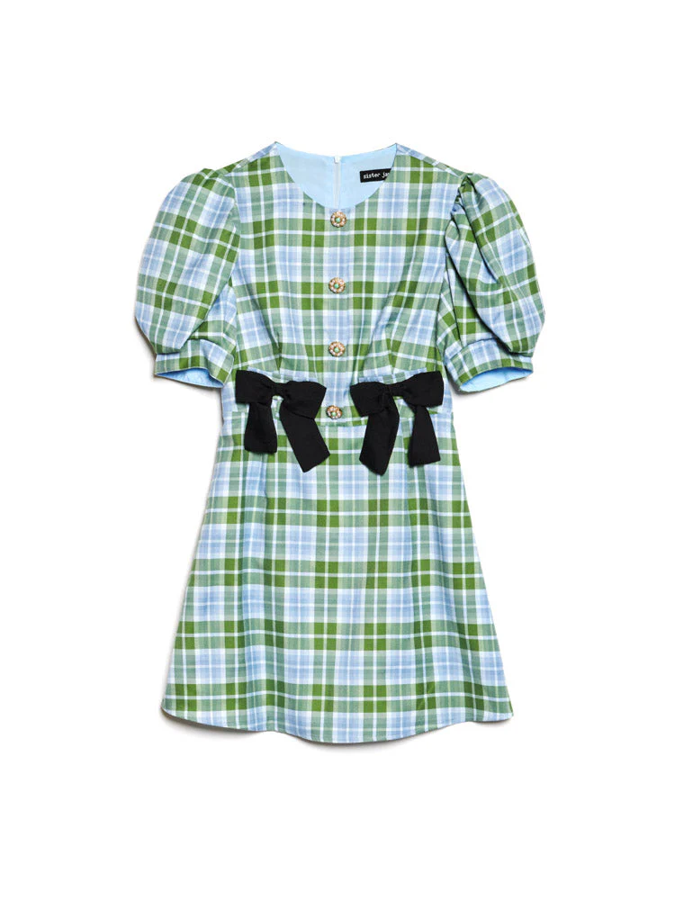 Foyer Check Mini Dress - Image 7