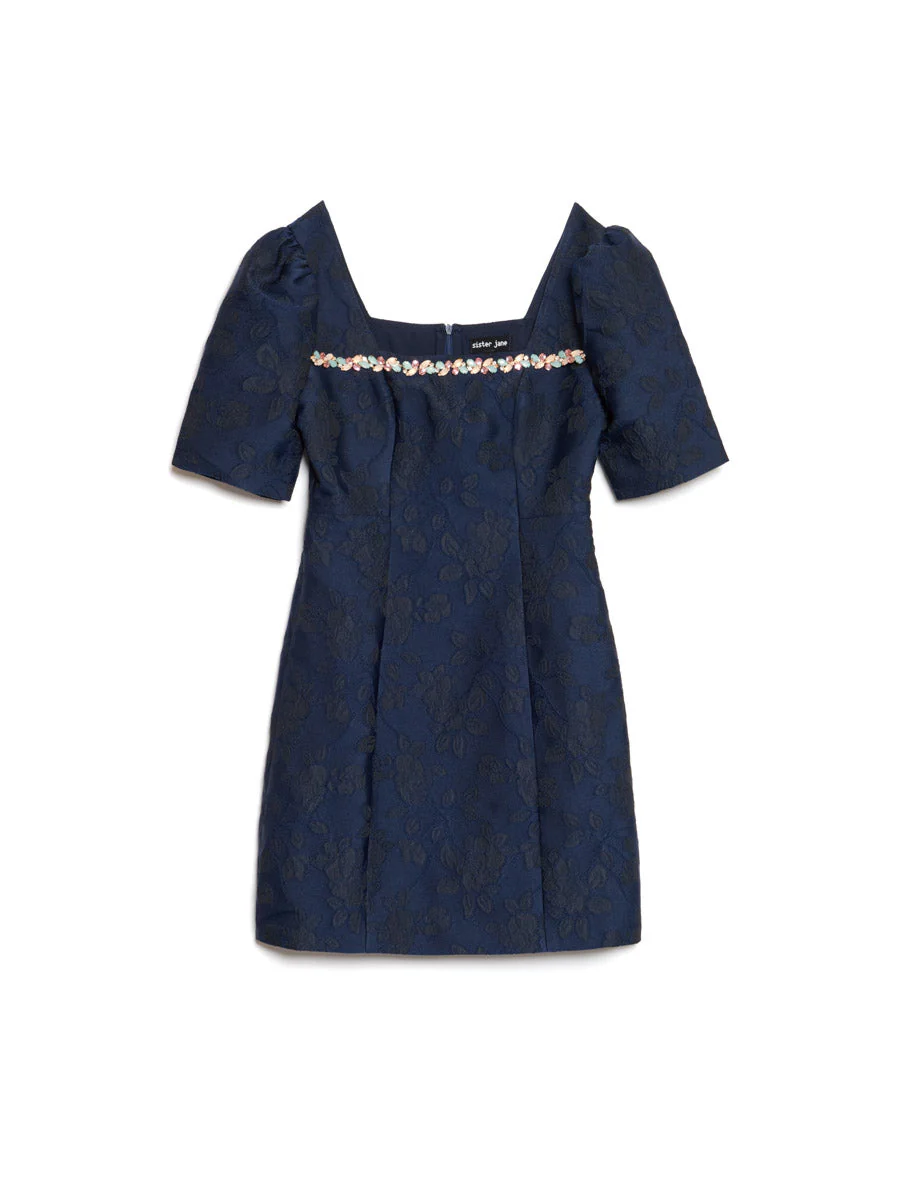 Frame Jacquard Mini Dress - Image 7