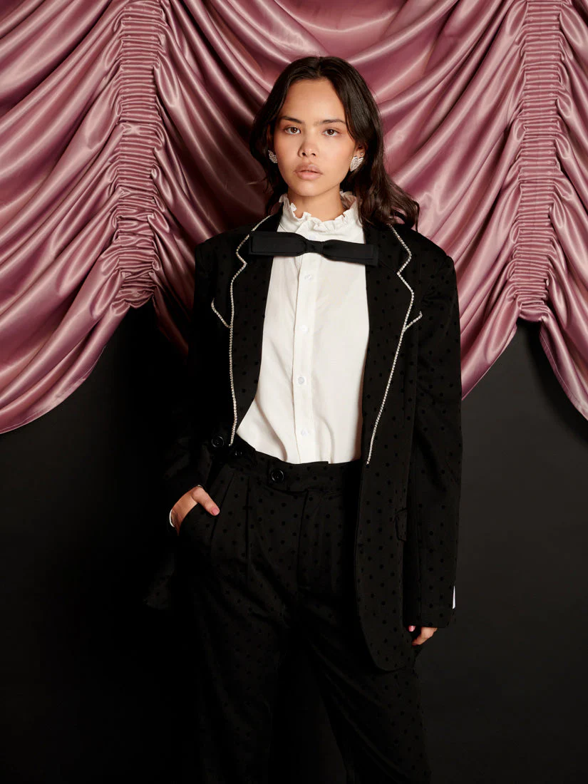 Frankie Polka Dot Single Breasted Blazer - Image 3