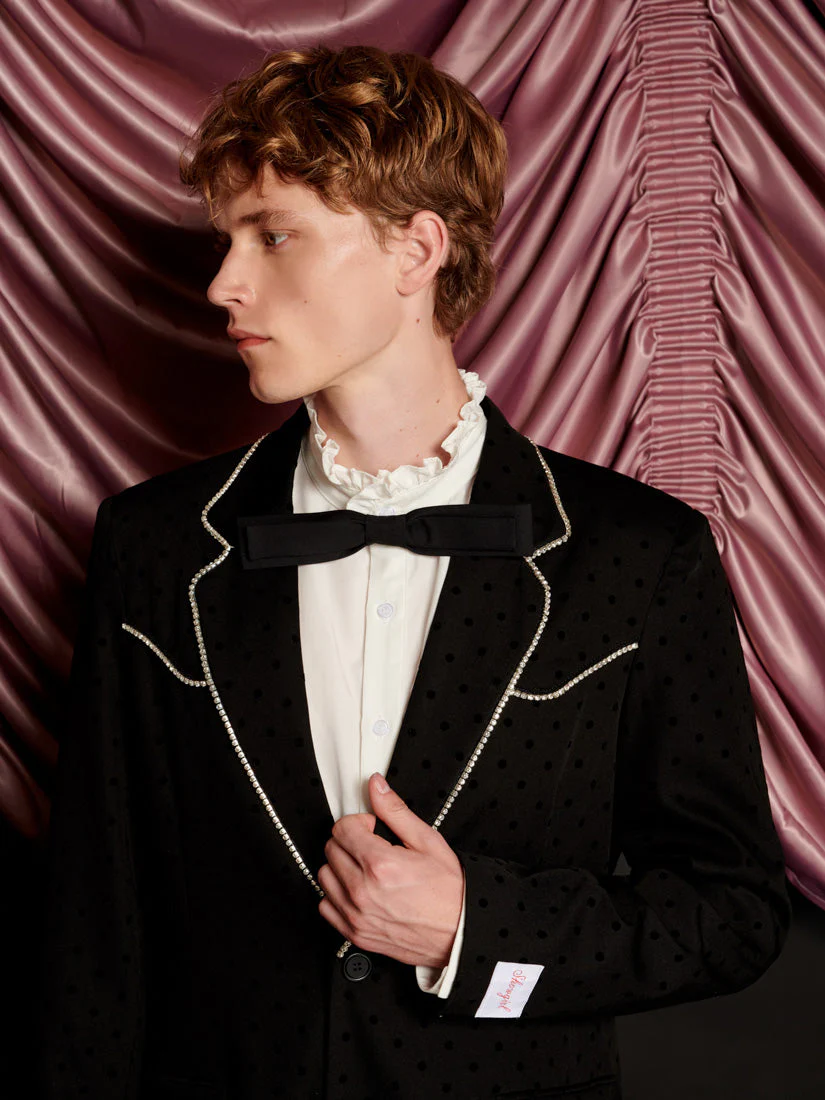 Frankie Polka Dot Single Breasted Blazer - Image 7
