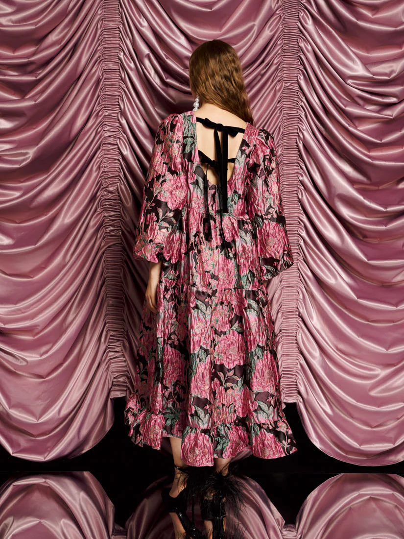 <b>DREAM</b> Gilda Jacquard Maxi Dress - Image 3