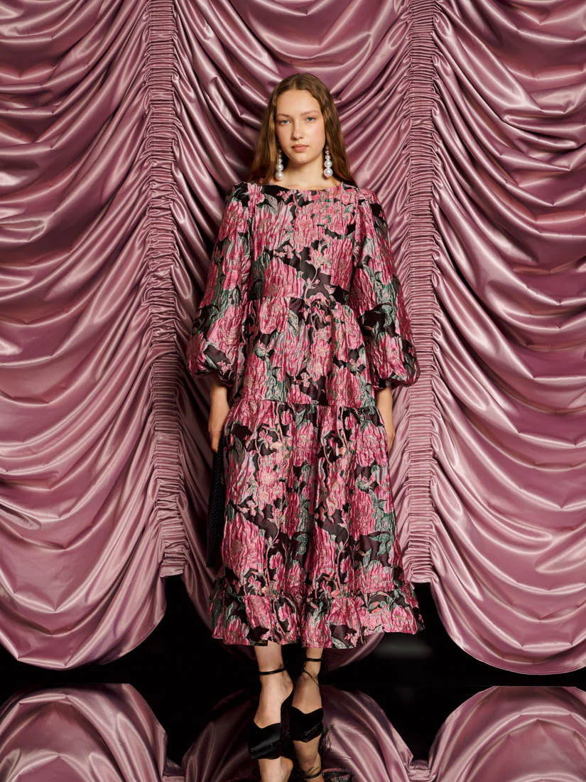 <b>DREAM</b> Gilda Jacquard Maxi Dress - Image 4