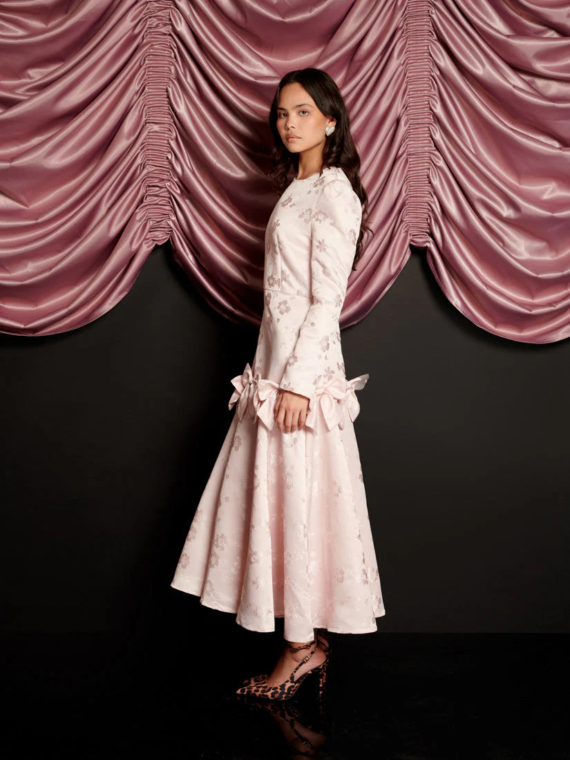 Gloss Jacquard Midi Dress - Image 2
