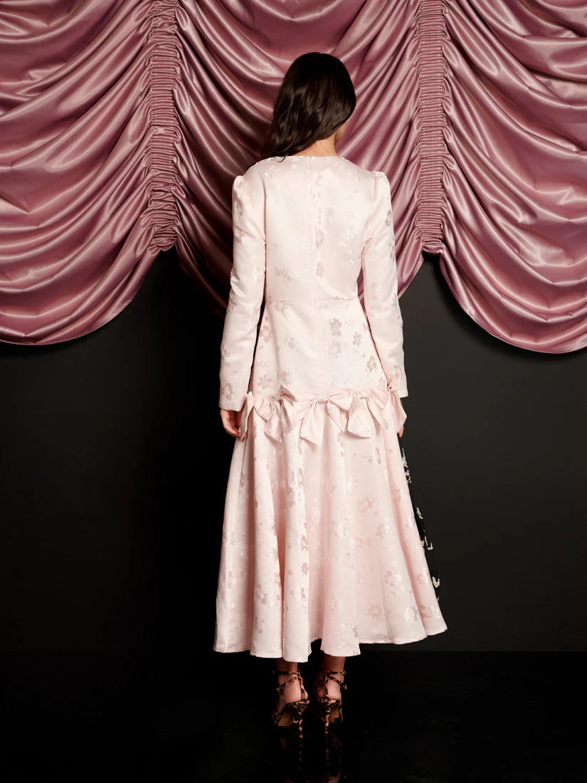 Gloss Jacquard Midi Dress - Image 3
