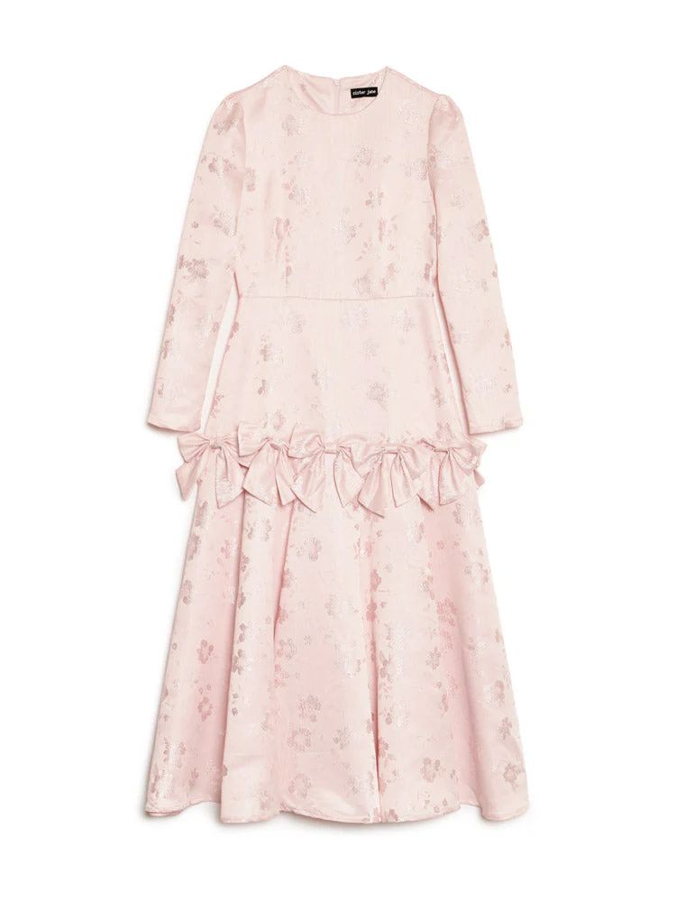 Gloss Jacquard Midi Dress - Image 7