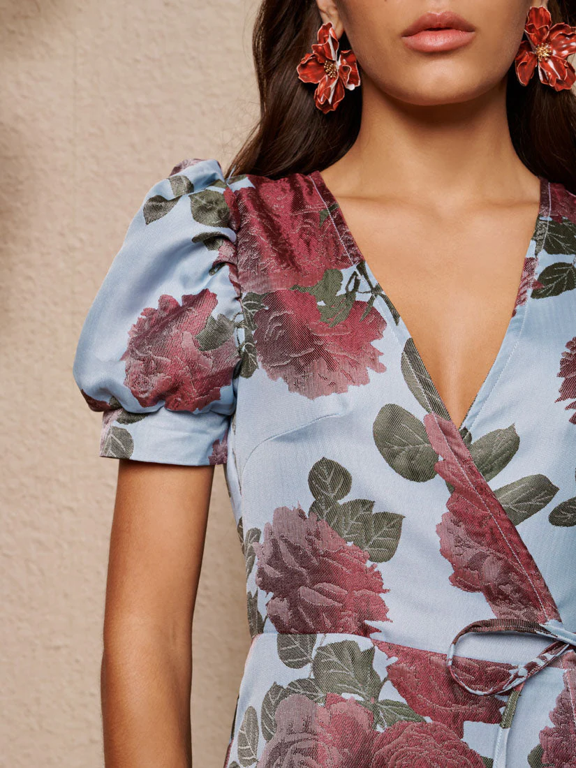 Glowstate Jacquard Wrap Dress - Image 6