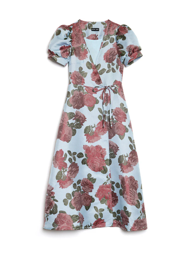 Glowstate Jacquard Wrap Dress - Image 7
