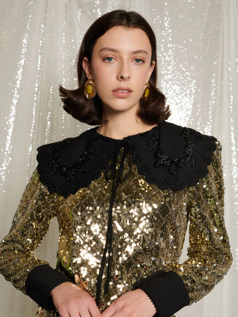 Gold Diamonds Mini Dress - Image 5