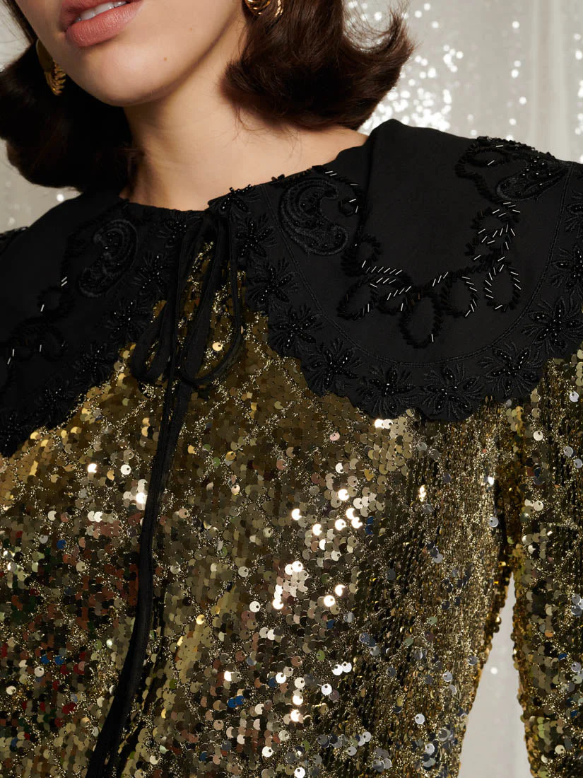 Gold Diamonds Mini Dress - Image 6