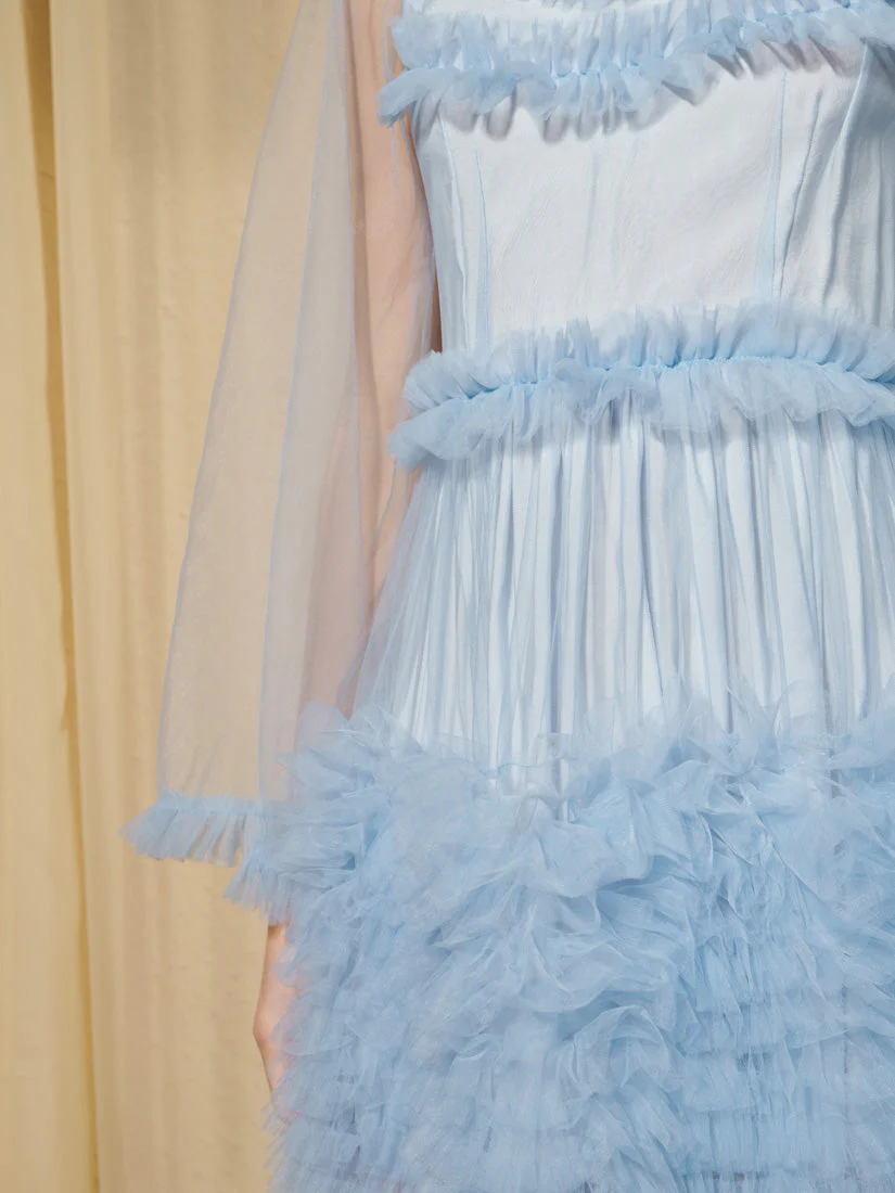 <b>DREAM</b> Halo Haze Tulle Maxi Dress - Image 6