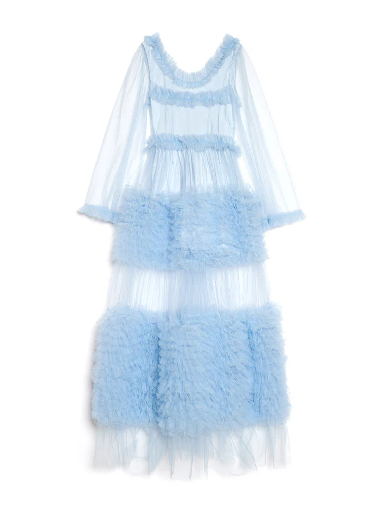 <b>DREAM</b> Halo Haze Tulle Maxi Dress - Image 7
