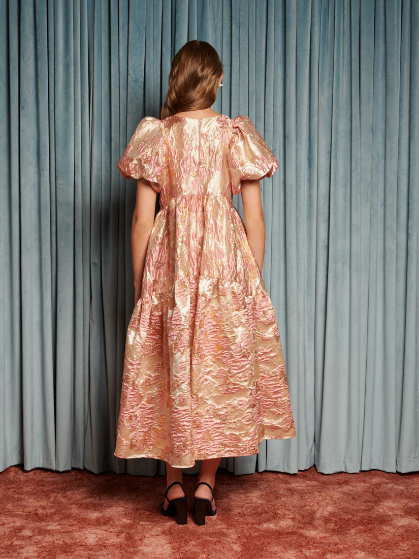 Harmonia Jacquard Midi Dress - Image 3