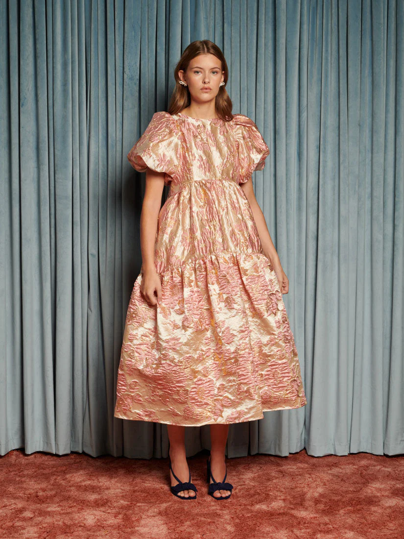 Harmonia Jacquard Midi Dress - Image 4