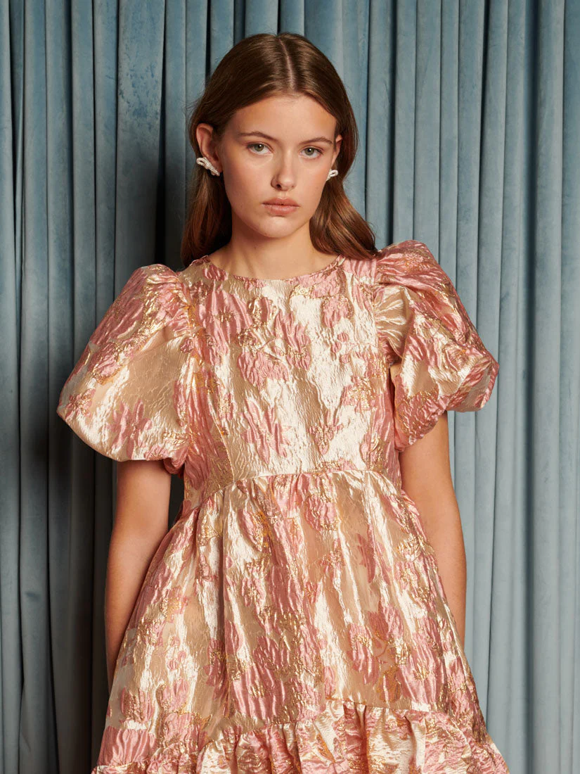 Harmonia Jacquard Midi Dress - Image 5