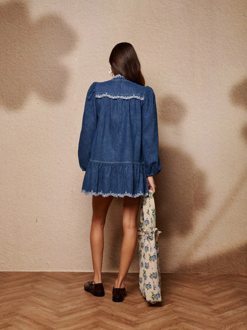 Haze Denim Mini Dress - Image 3