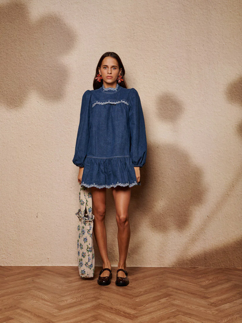 Haze Denim Mini Dress - Image 4