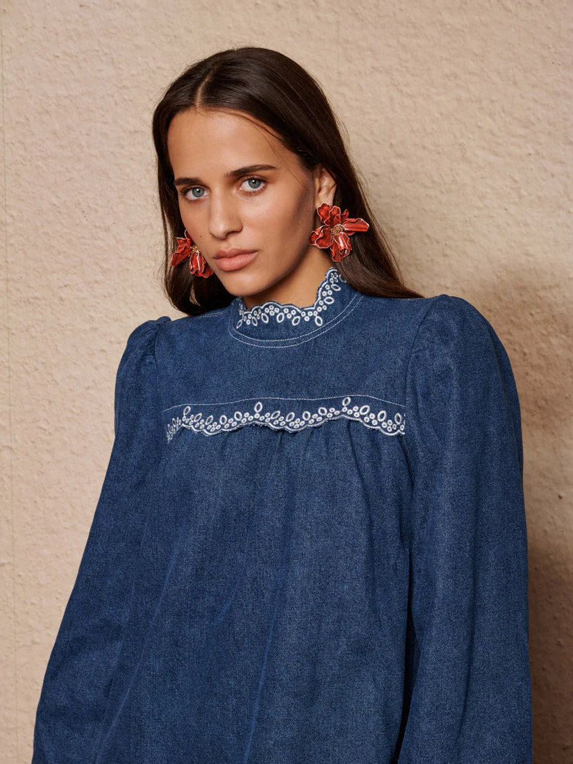 Haze Denim Mini Dress - Image 5