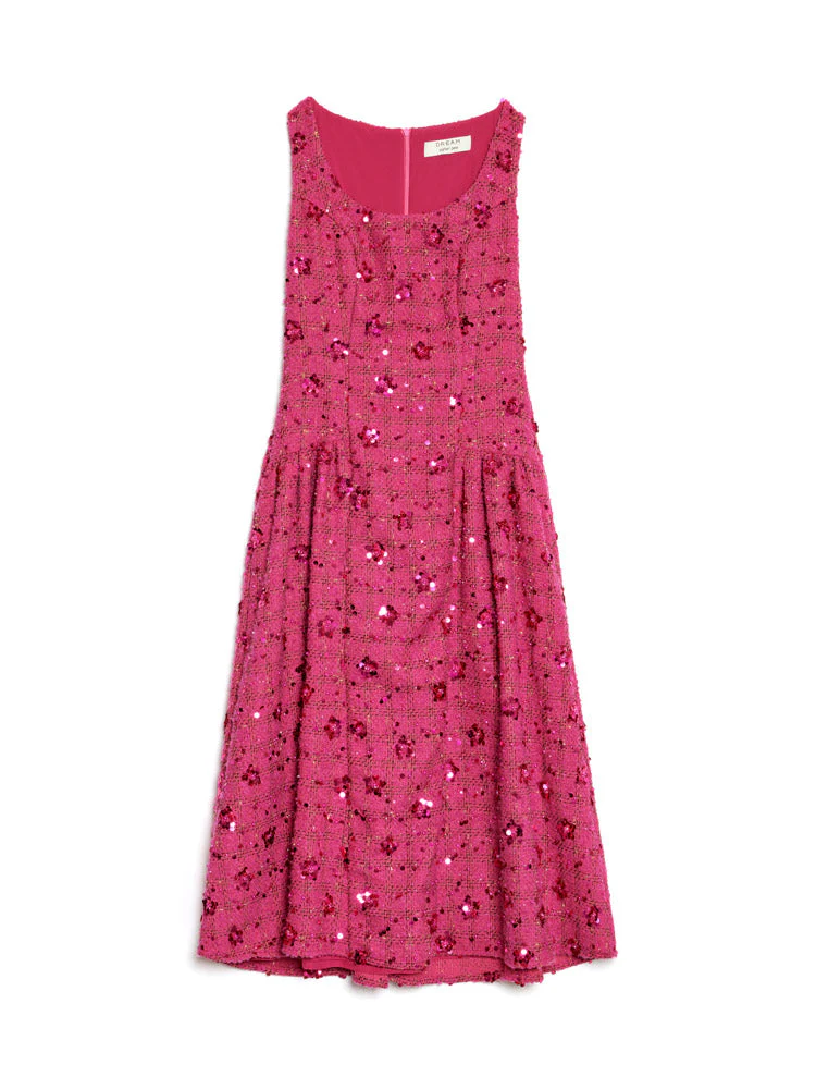 <b>DREAM</b> Hollywood Tweed Midi Dress - Image 7