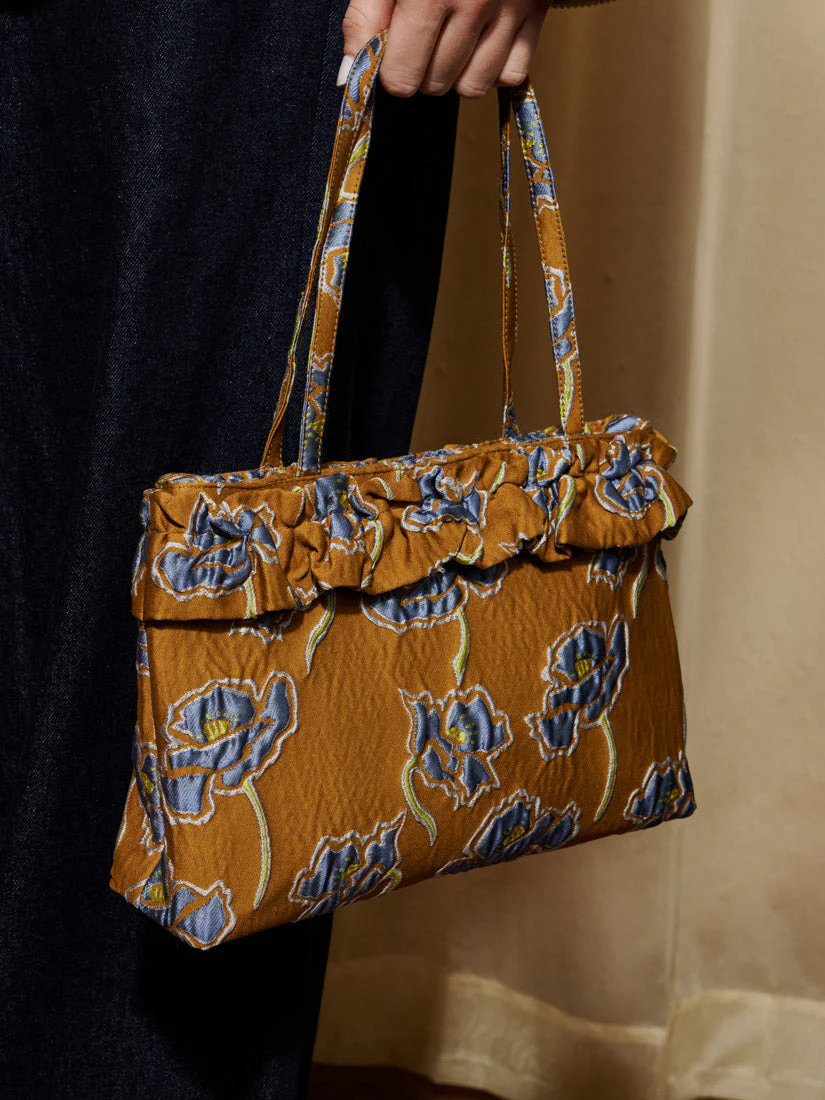 <b>DREAM</b> Honey Jacquard Ruffle Bag - Image 2