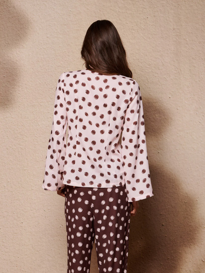 Illume Spot Pyjama Tie Top - Image 3