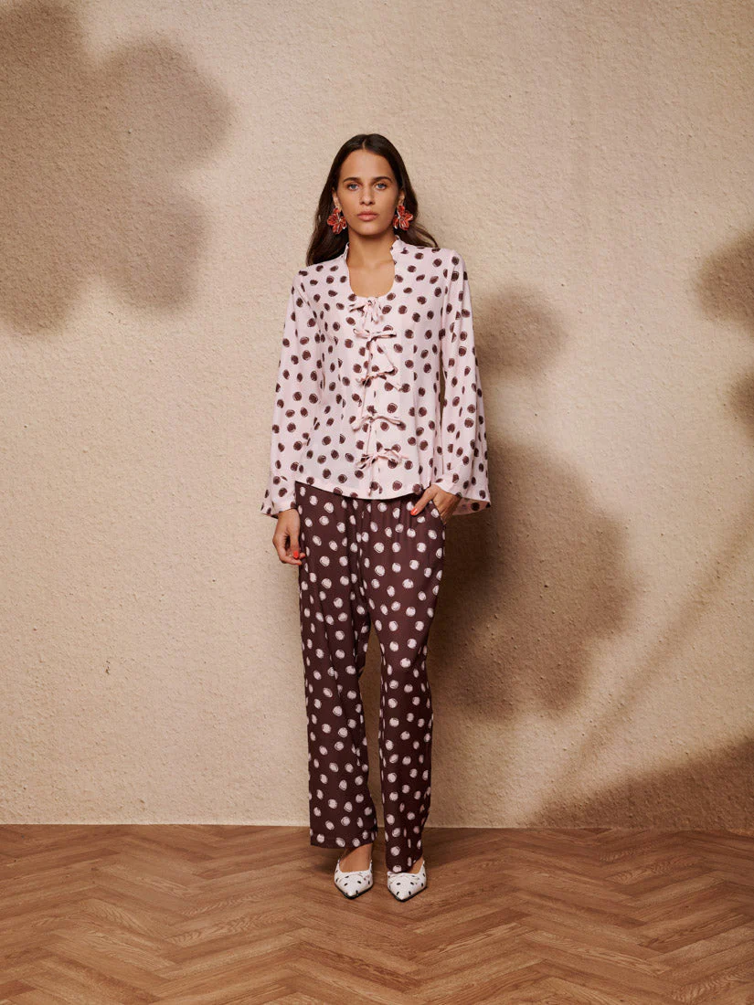 Illume Spot Pyjama Tie Top - Image 4