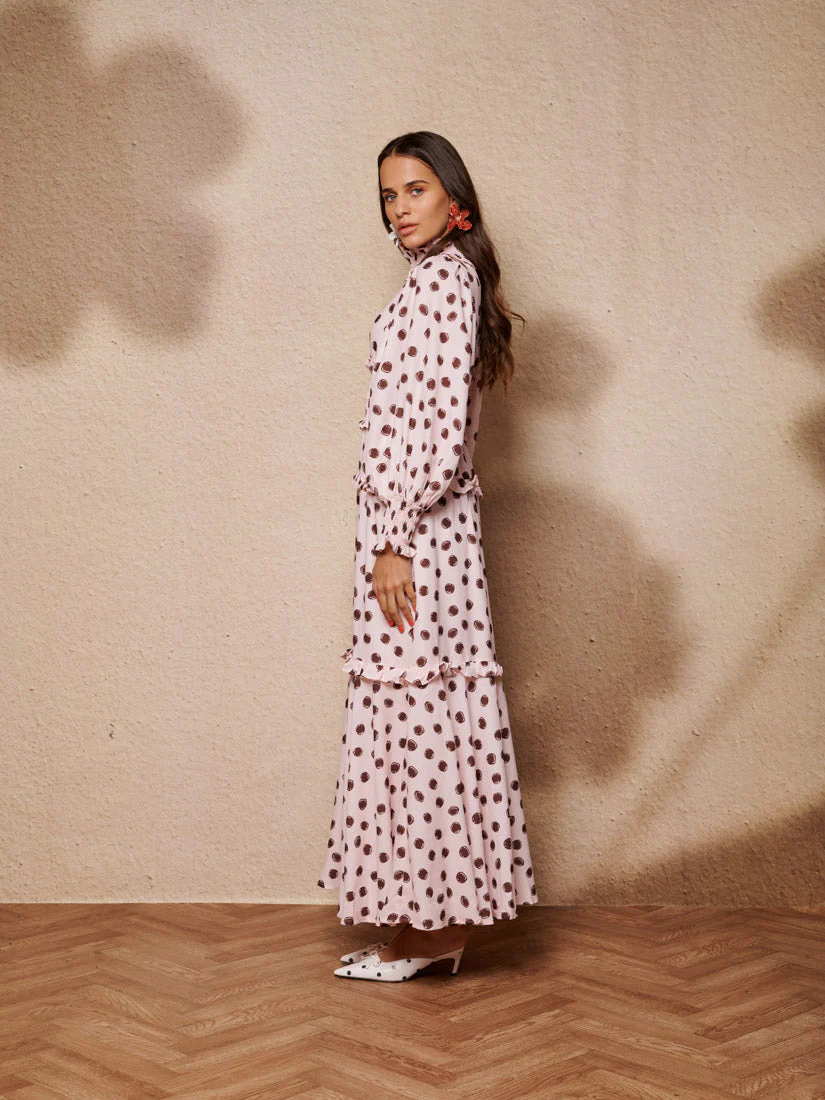 Illume Spot Shirring Maxi Dress - Image 2