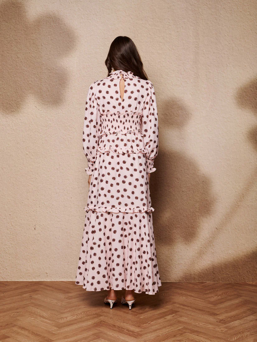 Illume Spot Shirring Maxi Dress - Image 3