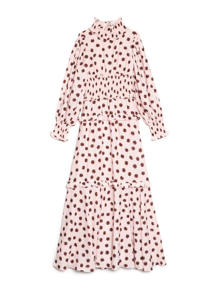 Illume Spot Shirring Maxi Dress - Image 7