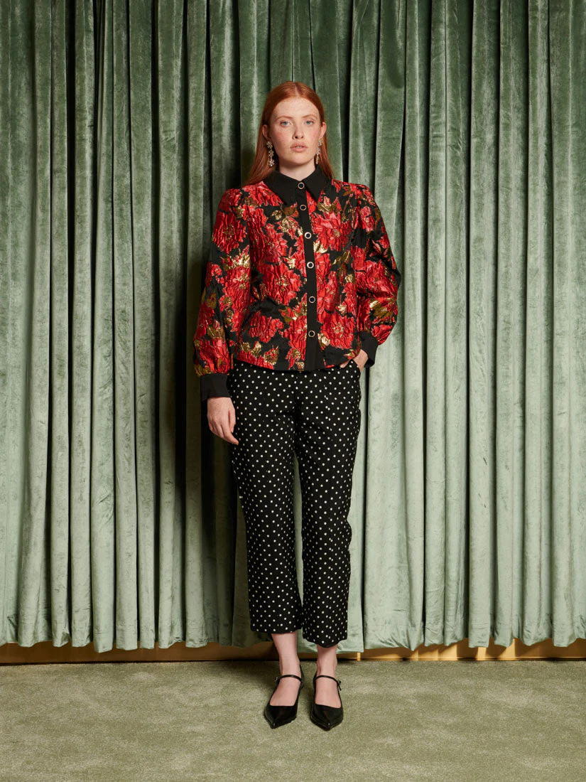 <b>DREAM</b> Illusions Jacquard Blouse - Image 4