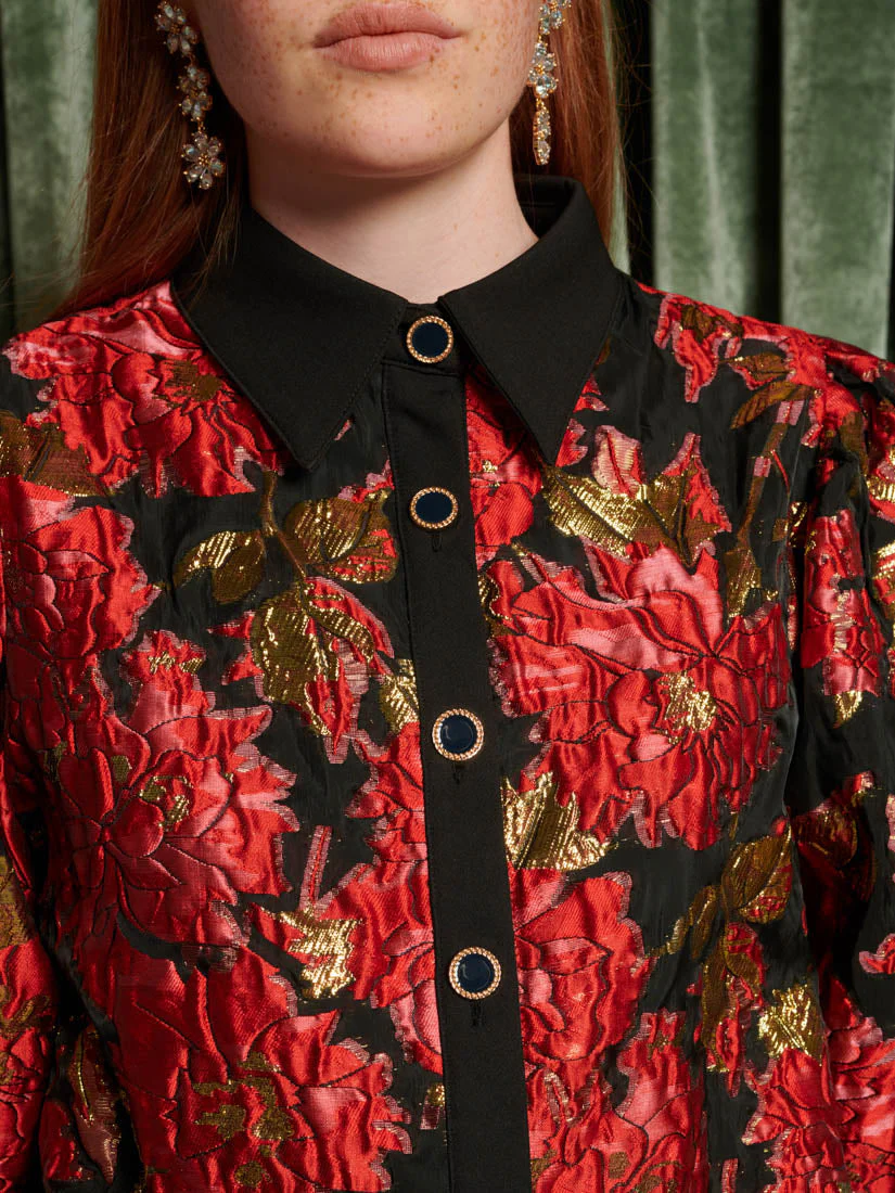 <b>DREAM</b> Illusions Jacquard Blouse - Image 6