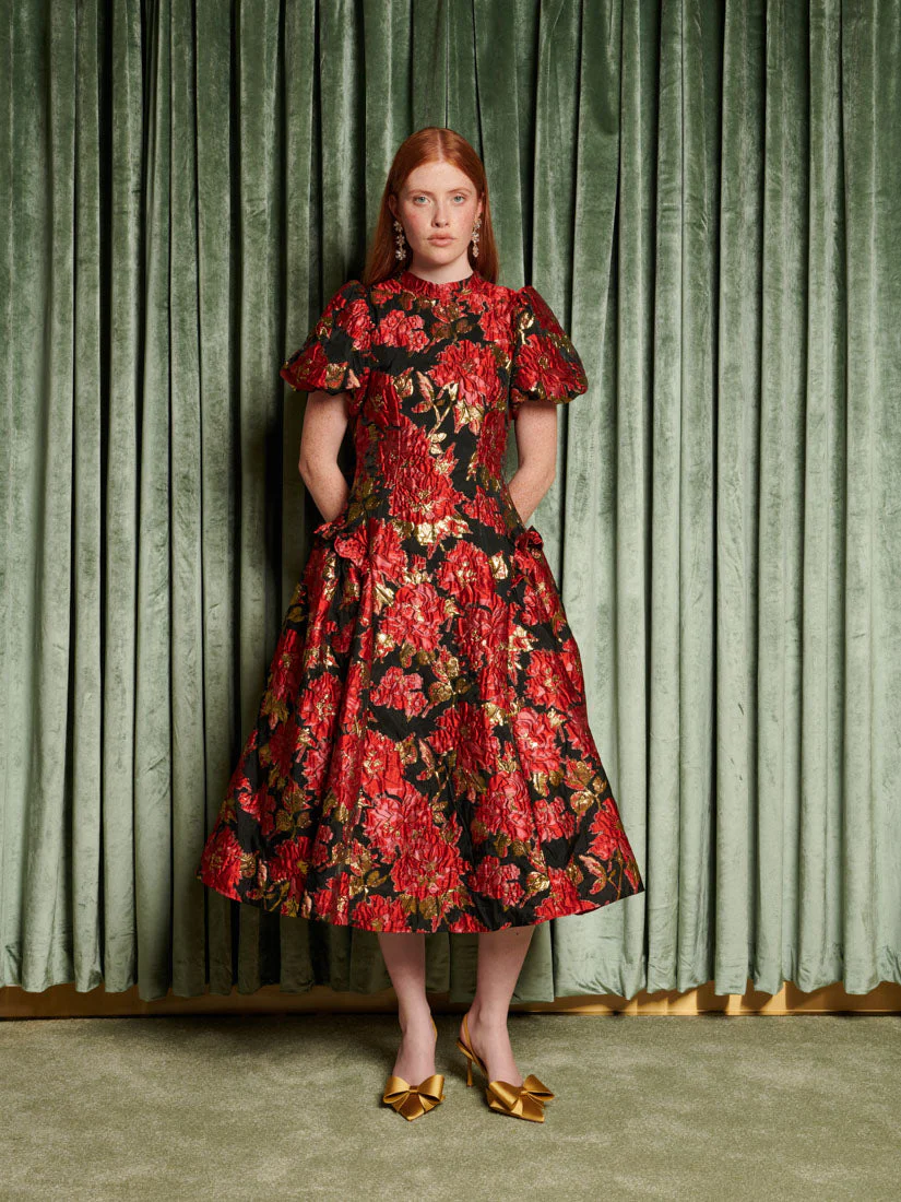 <b>DREAM</b> Illusions Jacquard Midi Dress - Image 4