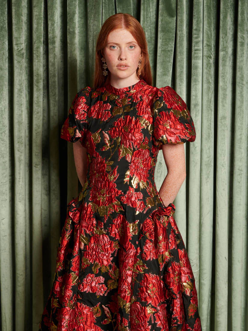 <b>DREAM</b> Illusions Jacquard Midi Dress - Image 5