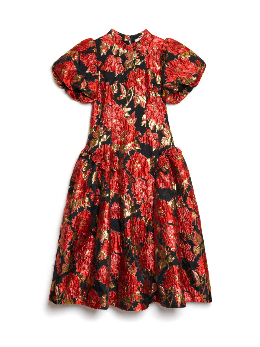 <b>DREAM</b> Illusions Jacquard Midi Dress - Image 7