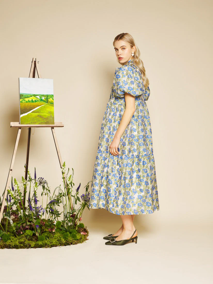 Iris Jacquard Midi Dress - Image 2