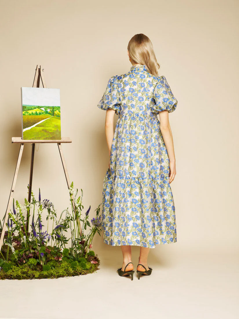 Iris Jacquard Midi Dress - Image 3
