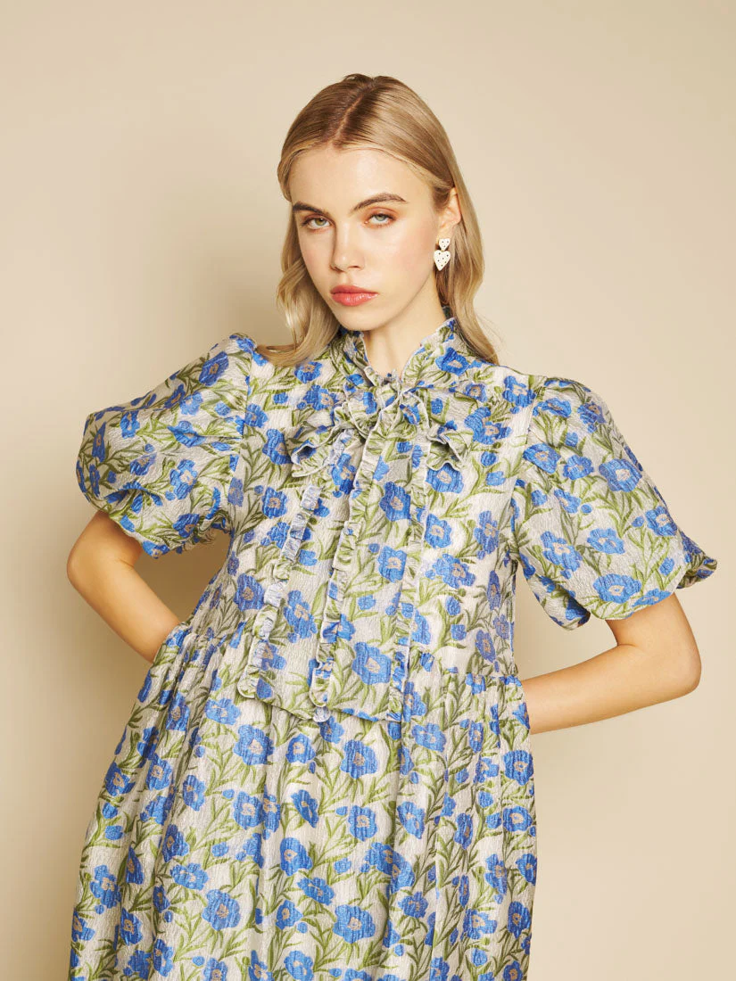 Iris Jacquard Midi Dress - Image 5